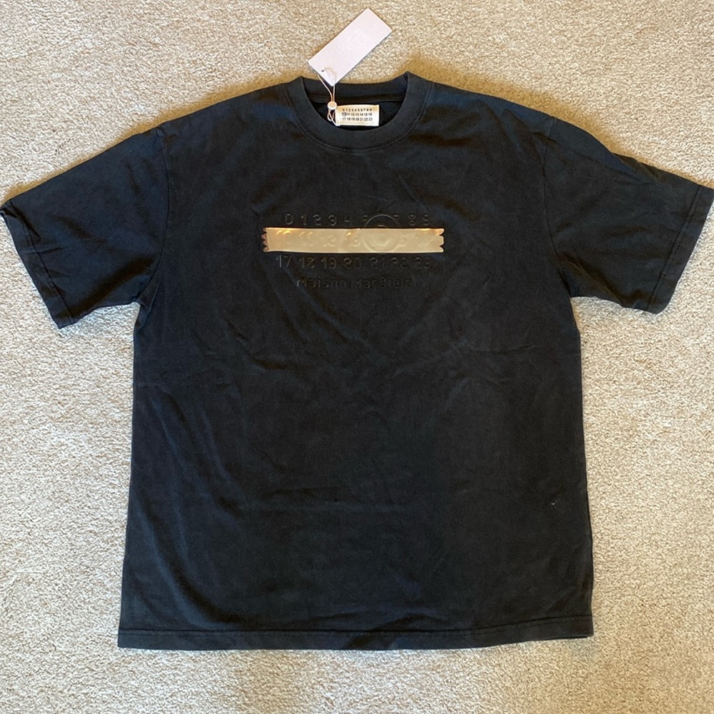 Maison Margiela NWT men’s size large faded black T-shirt